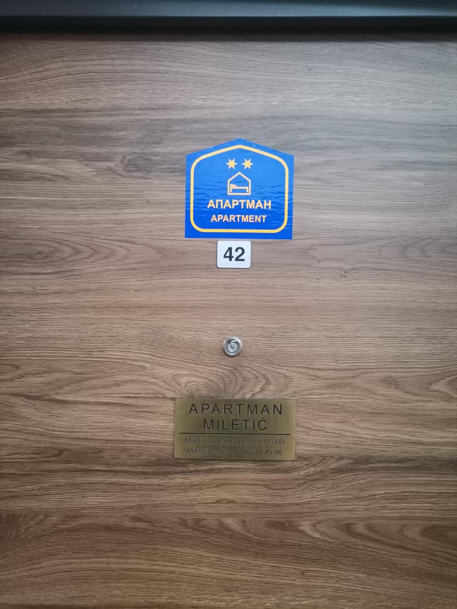 Apartman Miletic Ostrovo Esterno foto